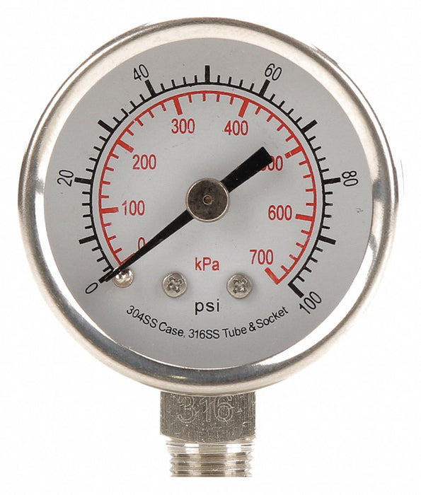 D1353 Pressure Gauge Test 1-1/2 In
