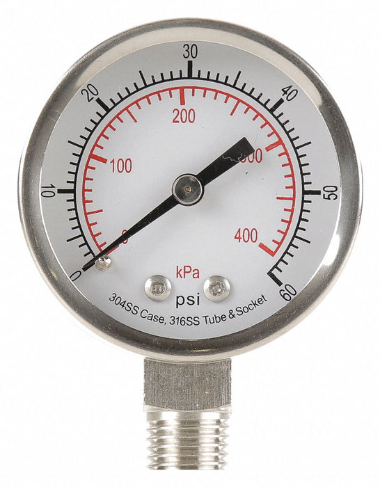 D1357 Pressure Gauge Test 2 In