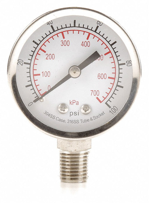 D1357 Pressure Gauge Test 2 In