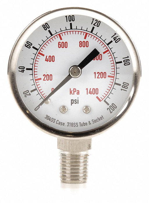 D1357 Pressure Gauge Test 2 In