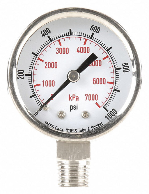 D1357 Pressure Gauge Test 2 In