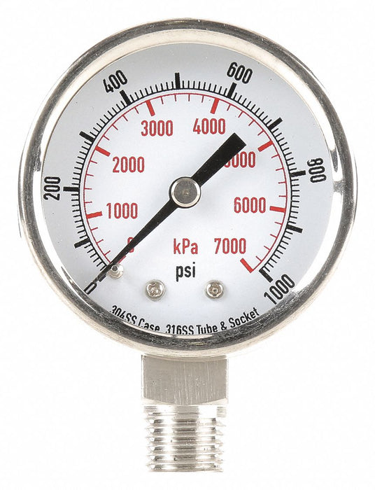 D1357 Pressure Gauge Test 2 In