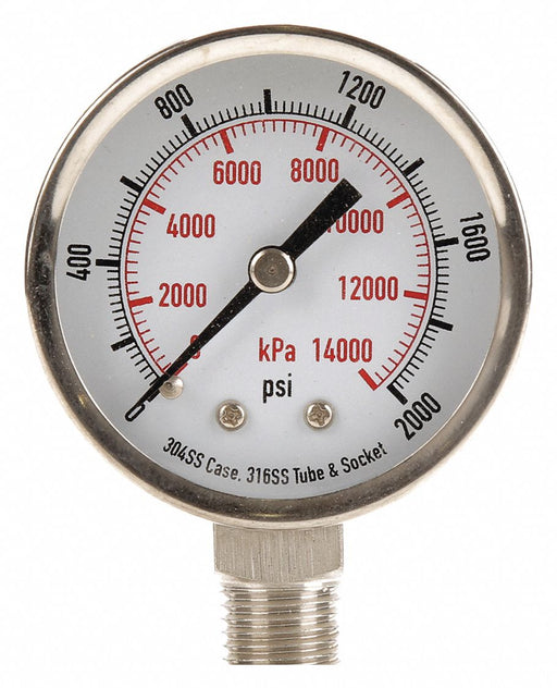 D1357 Pressure Gauge Test 2 In