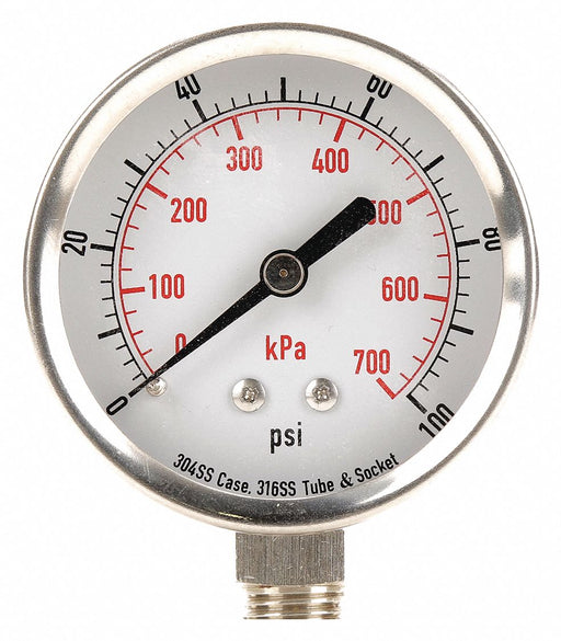 D1362 Pressure Gauge Test 2-1/2 In