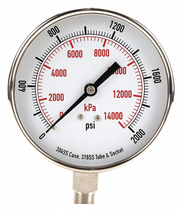 D1366 Pressure Gauge Test 3-1/2 In