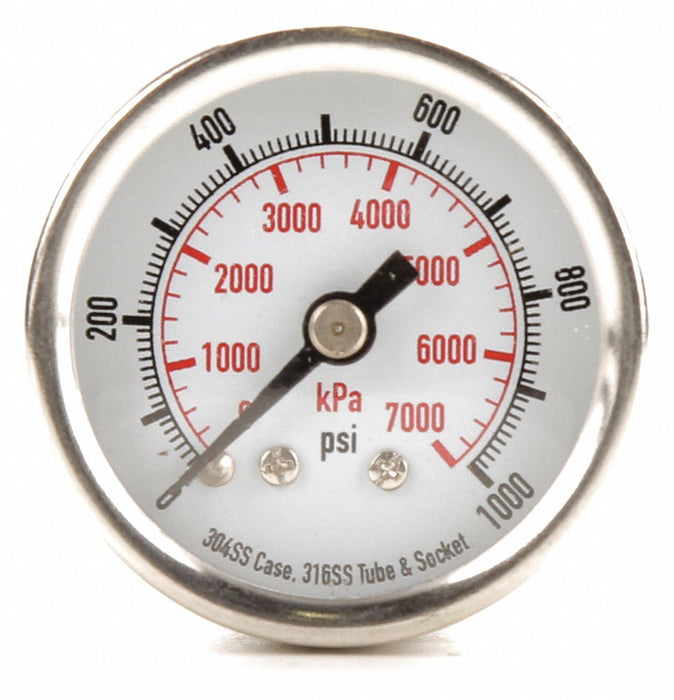 D1354 Pressure Gauge Test 1-1/2 In