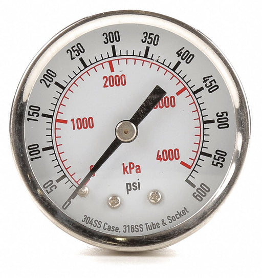 D1358 Pressure Gauge Test 2 In