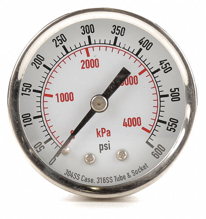 D1358 Pressure Gauge Test 2 In