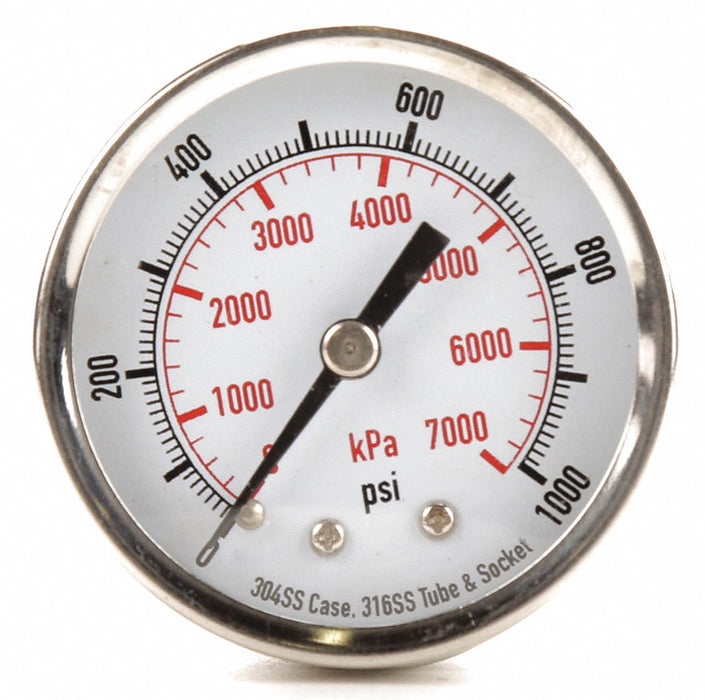 Pressure Gauge Test 2 In
