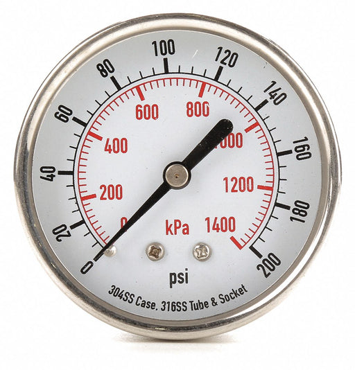 D1363 Pressure Gauge Test 2-1/2 In
