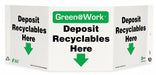 Recycling Sign Recyclables Projecting