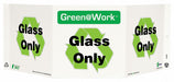 Recycling Sign Glass Only Projecting