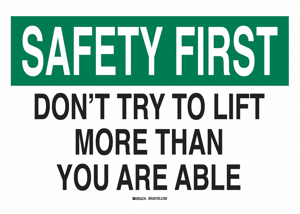Safety Reminder Sign 7 X10 Polyester