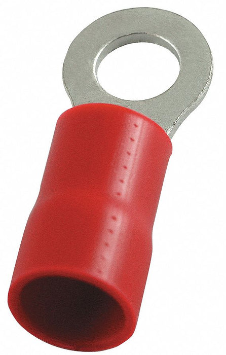 RT 8AWG Vinyl Red Stud1/4in PK25