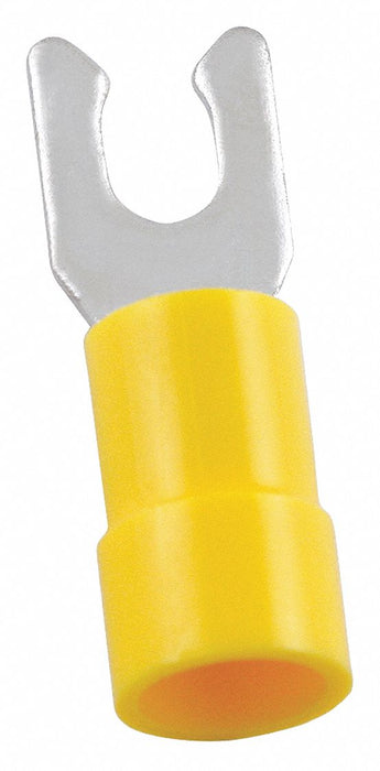 FT 12to10AWG Vinyl Yellow Stud#10 PK50