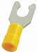 FT 12to10AWG Vinyl Yellow Stud1/4in PK50