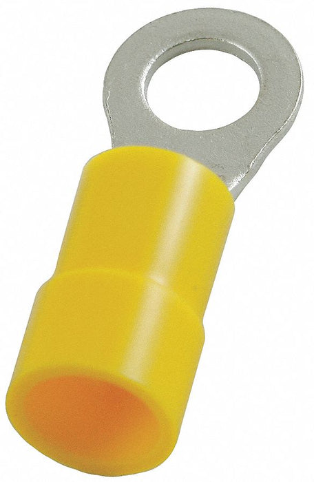 RT 12to10AWG Vinyl Yellow Stud#10 PK50