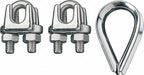 Wire Rope U-Bolt Clip and Thimble Kit