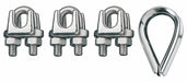 Wire Rope U-Bolt Clip and Thimble Kit