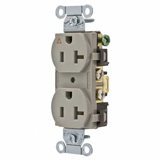 Receptacle Gray 20 A 2P3W Back Side 1PK