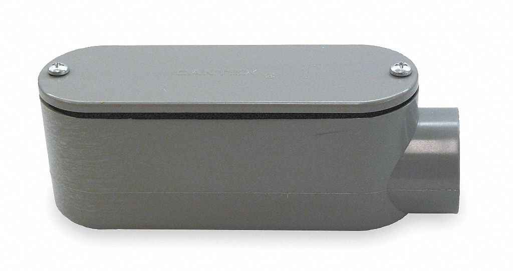 Conduit Outlet Body PVC Trade Size 1/2in