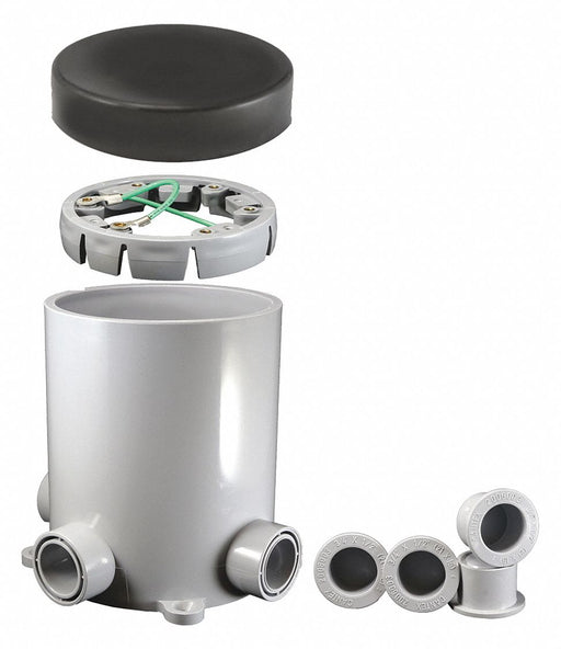 Floor Box Base PVC Round 90.0 cu in.