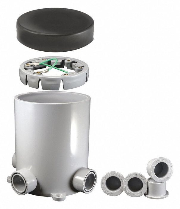 Floor Box Base PVC Round 90.0 cu in.