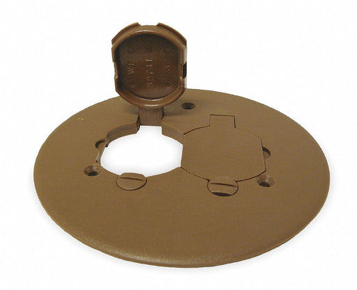 Floor Box Cover Duplex Bronze PVC