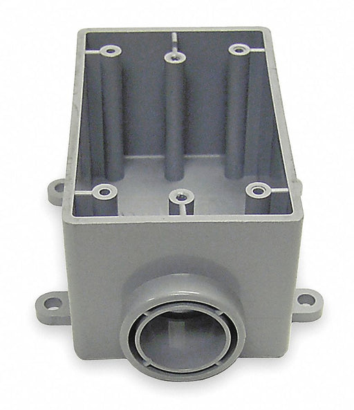 Weatherproof Box 1Gang 1/2 in Hub PVC