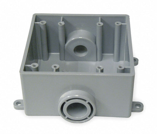 Weatherproof Box 2Gang PVC 36 cu in