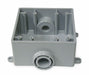 Weatherproof Box 2Gang PVC 36 cu in