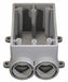 Weatherproof Box 2Inlet 3/4 in Hub PVC
