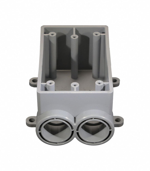 Weatherproof Box 2Inlet 1/2 in Hub PVC