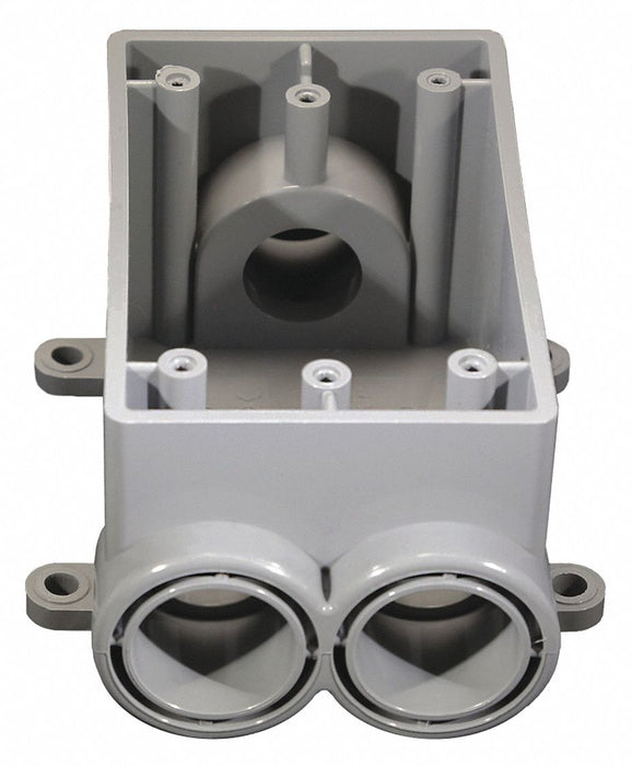 Weatherproof Box 1Gang 3 Inlet PVC