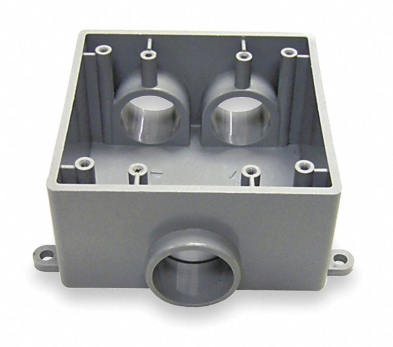 Weatherproof Box 3 Inlet 3/4 Hub PVC