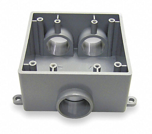 Weatherproof Box 3Inlet 1 in Hub PVC