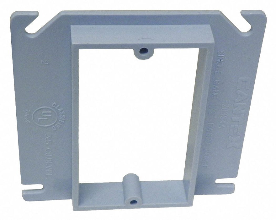 Plaster Ring 1-Gang 1/2 in Riser PVC