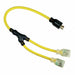 Cord Adapter 3 ft Yellow 2 Outlet