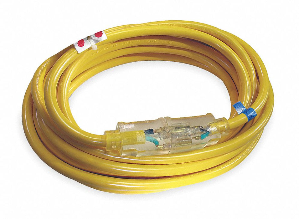 ExtensionCord 100ft Yellow 10AWG Round