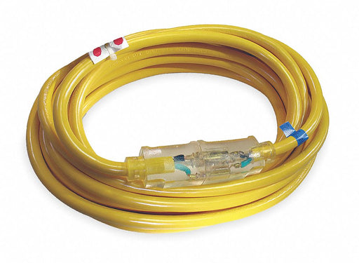 ExtensionCord 50ft Yellow 16AWG Round