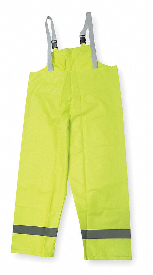 D2327 Rain Bib Overall Class E Ylw/Grn 4XL
