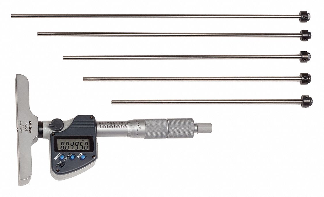 Electronic Depth Micrometer 0 to 6 In