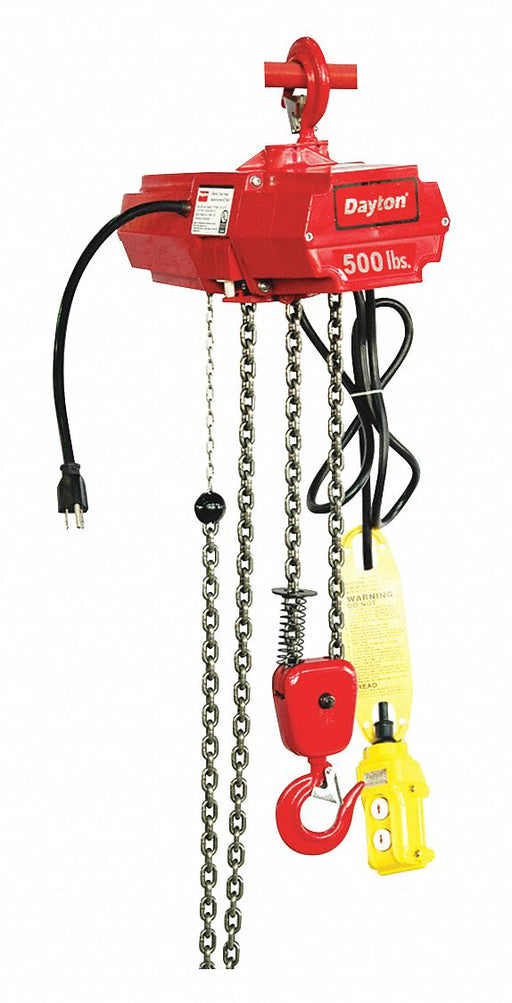 K8657 Electric Chain Hoist 500 lb 10 ft.