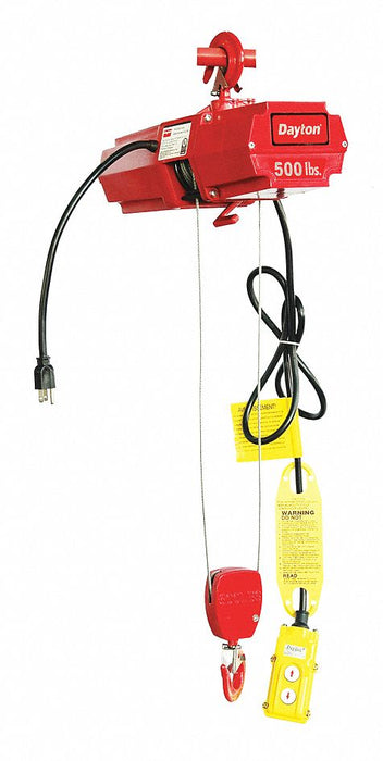 Wire Rope Hoist Single 500 lb.