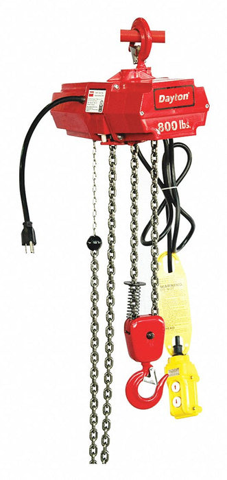K8658 Electric Chain Hoist 800 lb 15 ft.