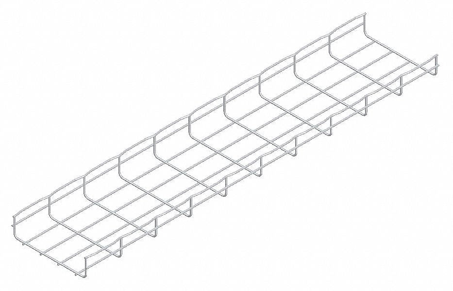 Wire Mesh Cable Tray 8x2In 10 Ft