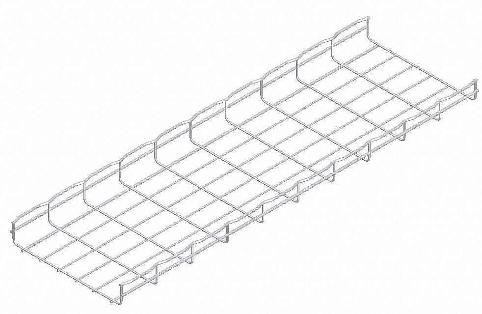 Wire Mesh Cable Tray 12x2In 10 Ft
