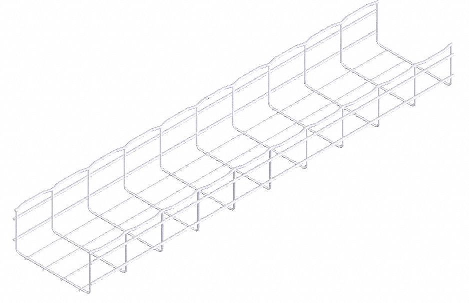 Wire Mesh Cable Tray 8x4In 10 Ft