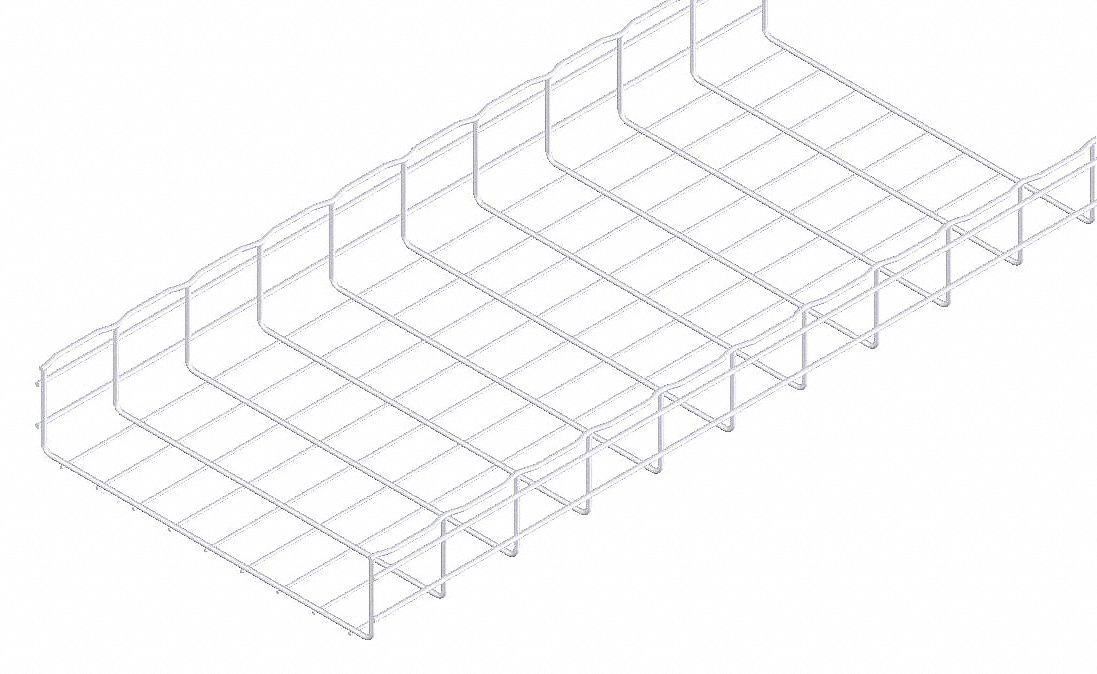 Wire Mesh Cable Tray 18x4In 10 Ft