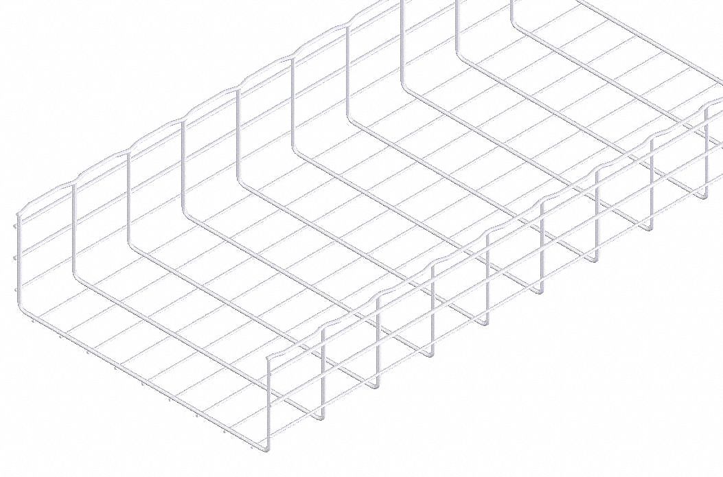 Wire Mesh Cable Tray 18x6In 10 Ft